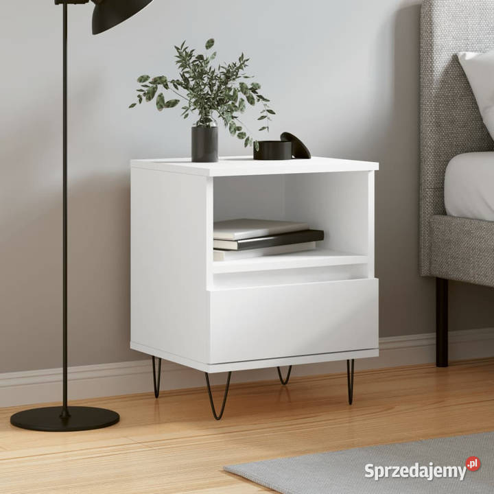 Szafka nocna biała 40x35x50 materiał Warszawa