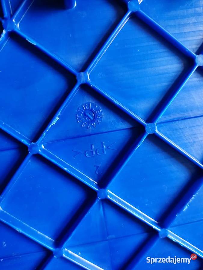 Skrzynka plastikowa uniwersalna szaro niebieska Głuchołazy