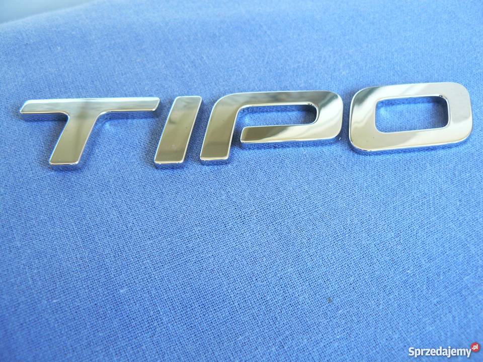 Napis Tipo do Fiata Nowy model Klapa Piastów