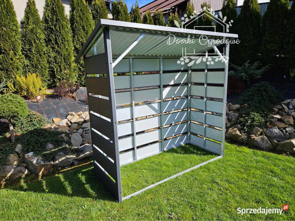 Wiata śmietnikowa otwarta drewutnia 2x08 m mazowieckie Płock