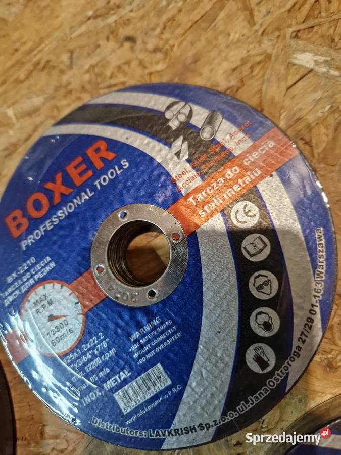 Tarcza Tarcze do cięcia metalu BOXER 125x12x222 Głogowa