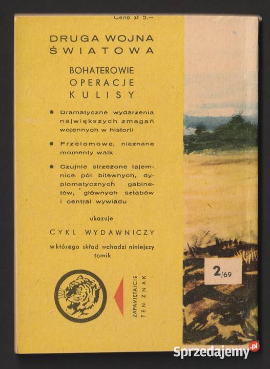 ŻÓŁTY TYGRYS LOTNISKO W OGNIU 1969 łódzkie Łódź sprzedam