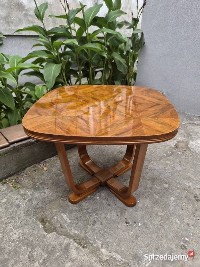 Stary stolik kawowy w stylu Art Deco antyk Sękocin Nowy