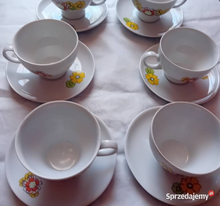 Komplet 6 filiżanek duo SEP Jeager Eisenberg Koźminek sprzedam