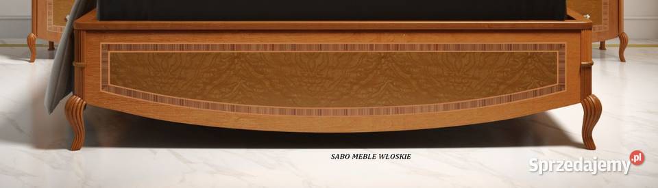 Klasyczne włoskie łóżko drewniane w stylu Przemyśl