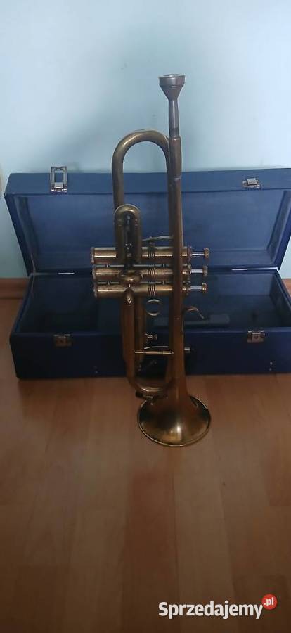 Stara Polska Trąbka firmy WFIDIP Polmuz z lat 50 Instrumenty dęte