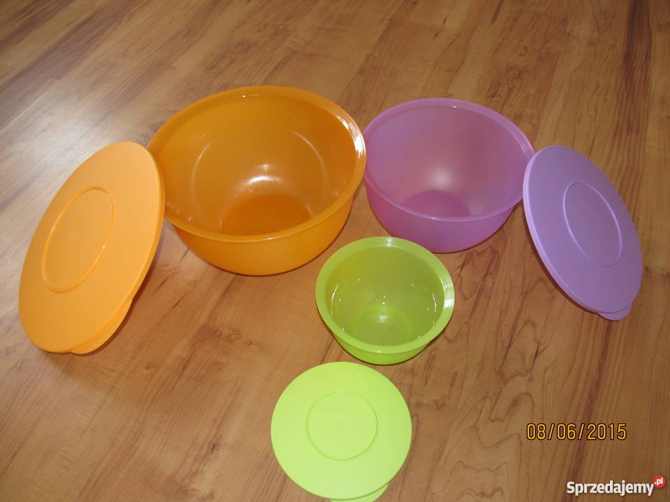 Tupperware zestaw misek Nowa Fala 75 L 43 L 11 L Niestępowo