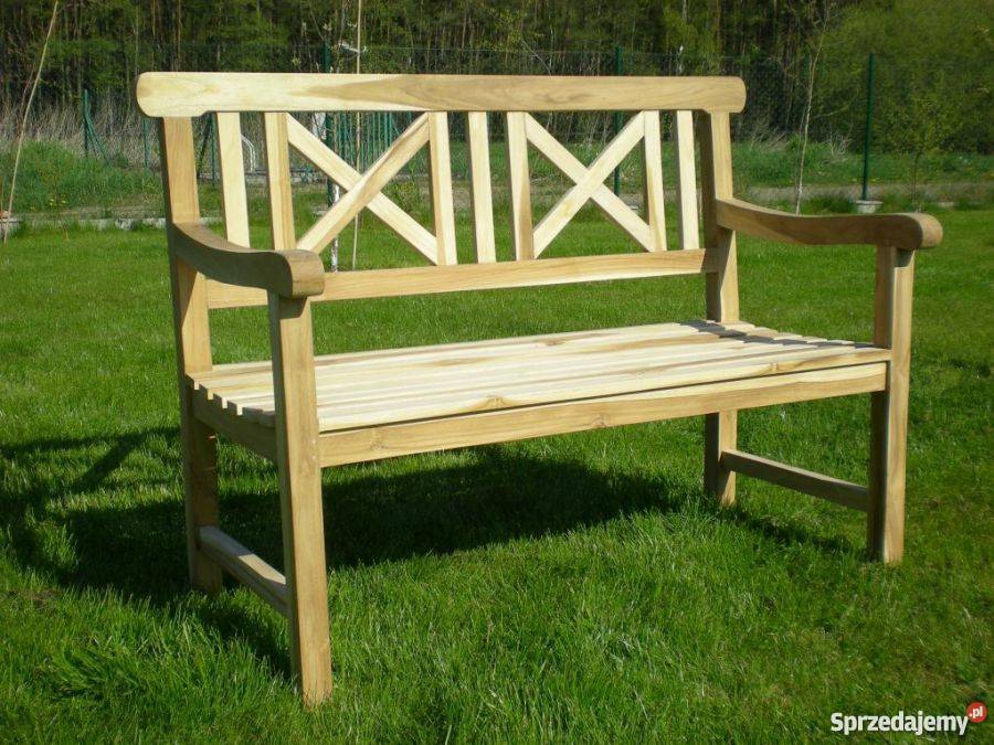 Ławka Classic z drewna ezgotycznego teak tik tek Meble ogrodowe Kołobrzeg sprzedam