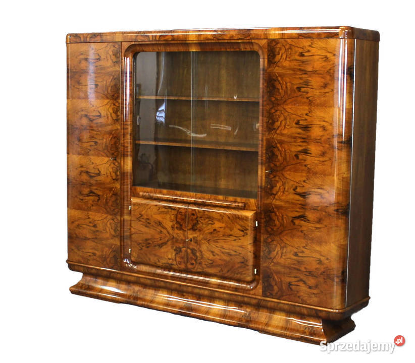 Zestaw gabinetowy art deco biurko biblioteka Zielonka