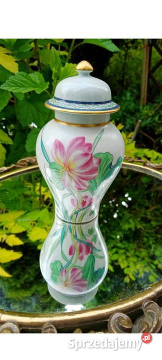 Wazon Amfora Waza
Sygnowany Porcelana i szkło Pabianice