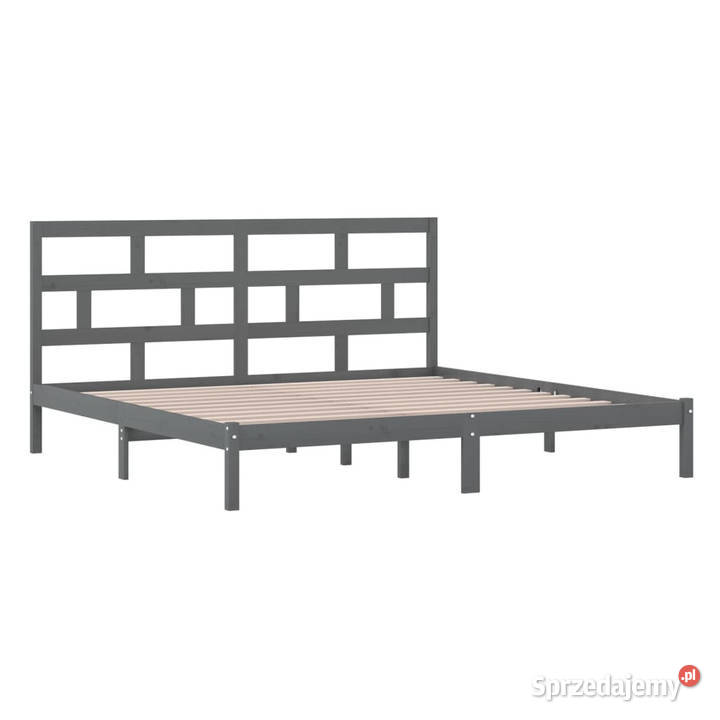 Rama łóżka szara lite drewno sosnowe 200 x 200 Warszawa sprzedam