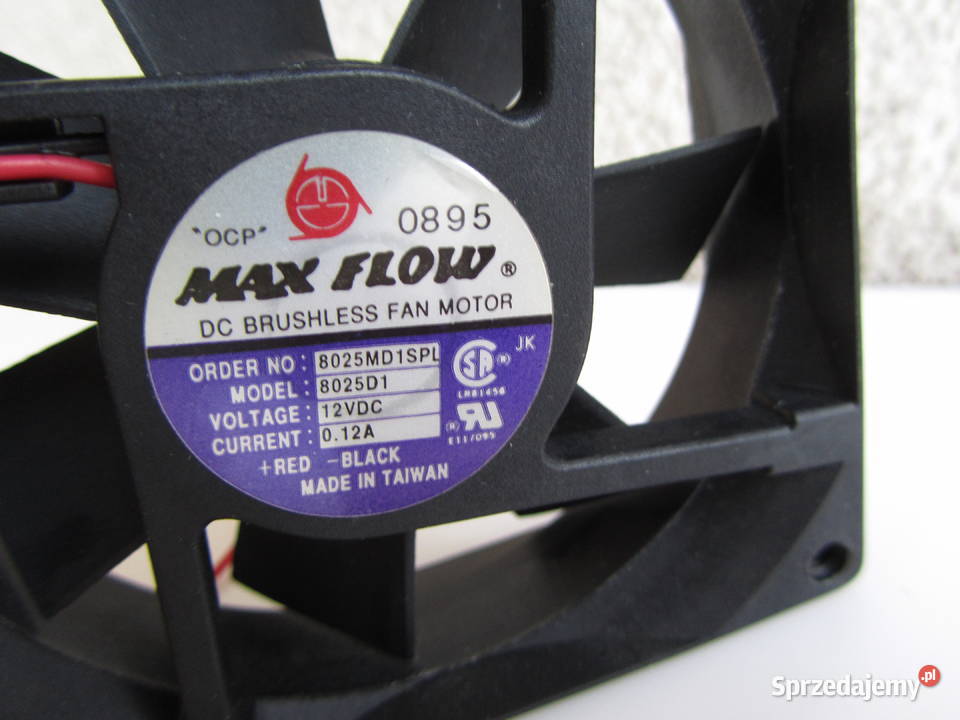 Wentylator Flow 12V DC 012A 8025MD1SPL 80mm Olecko sprzedam