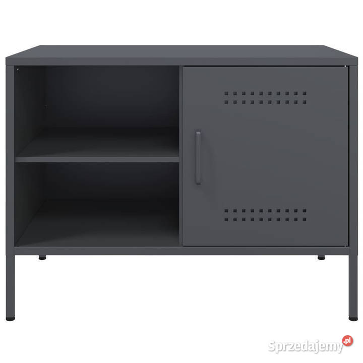 Szafki pod TV 2 antracytowe 68x39x505 stalowe RTV mazowieckie Warszawa