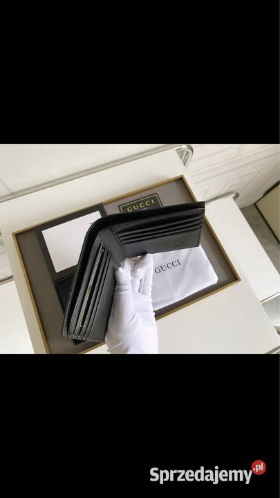 Portfel gucci z wężem pudełko płótno Dla mężczyzn łódzkie Łódź sprzedam