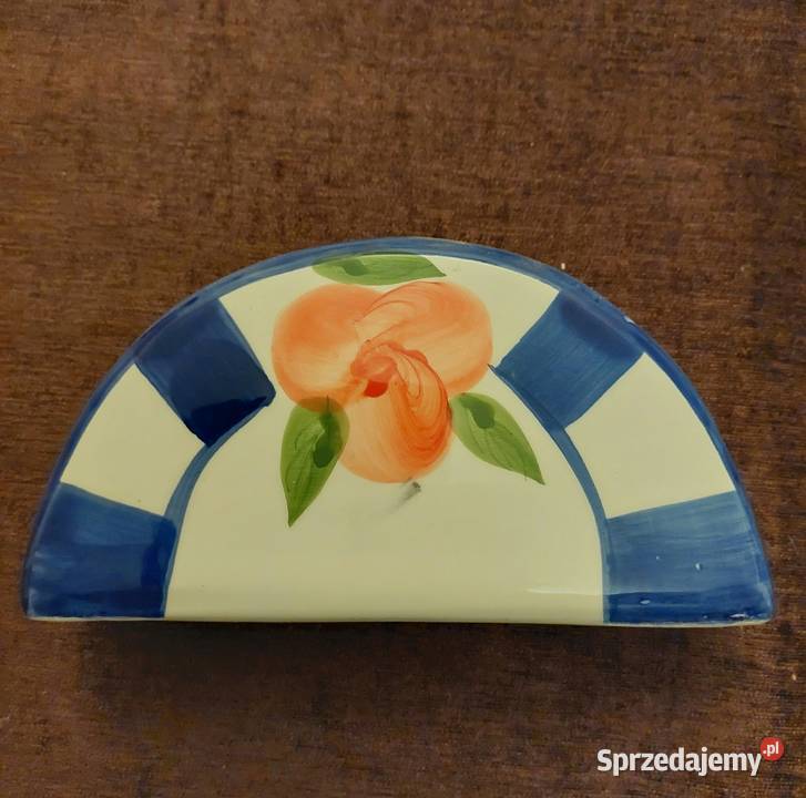 Ceramiczny Serwetnik uchwyt na serwetki PRL Porcelana i szkło Wrocław