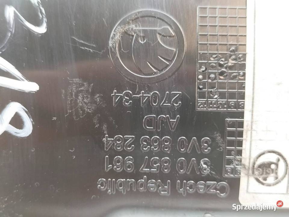 SCHOWEK POPIELNICZKA TYŁ TUNELU 3V 3V0857961 świętokrzyskie