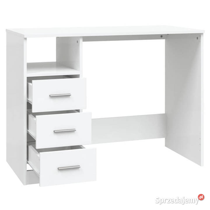 Biurko z szufladami białe 102x50x76 WM823032
