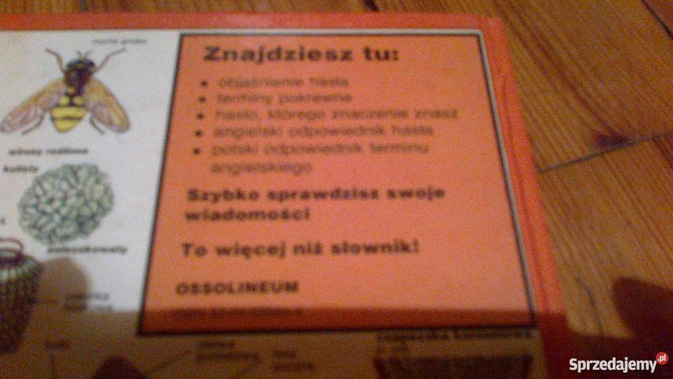 Ilustrowany słownik biologiczny organizmy żywe Kultura i Rozrywka dolnośląskie