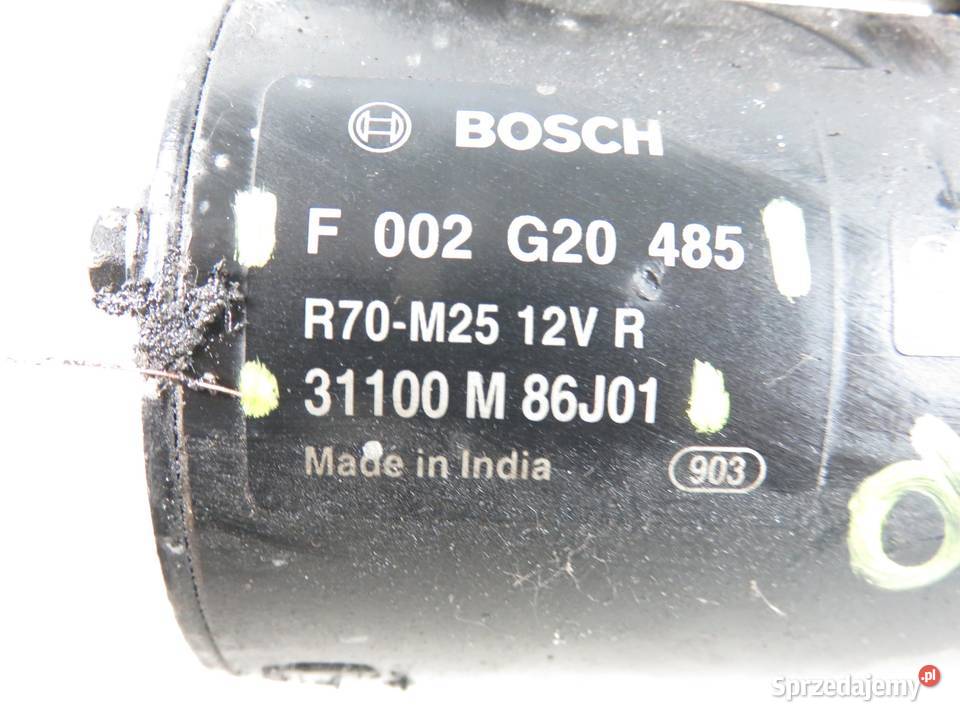 ROZRUSZNIK SUZUKI SWIFT III 13 DDiS F002G20485 osobowe Układ elektryczny silnika