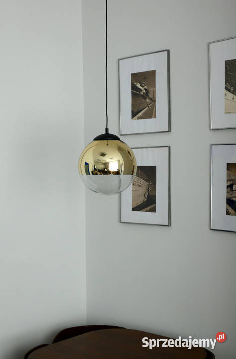 Złota szklana kula lampa wisząca GYNGE 30 Nowe