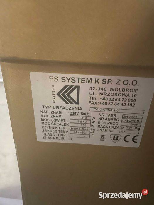 Witryna cukiernicza ES SYSTEM K LCC Carina 10 Góra sprzedam