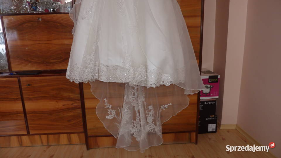 Suknia ślubnabolerkowelon krutki buty 36Stan b Spódnice i sukienki Łódź