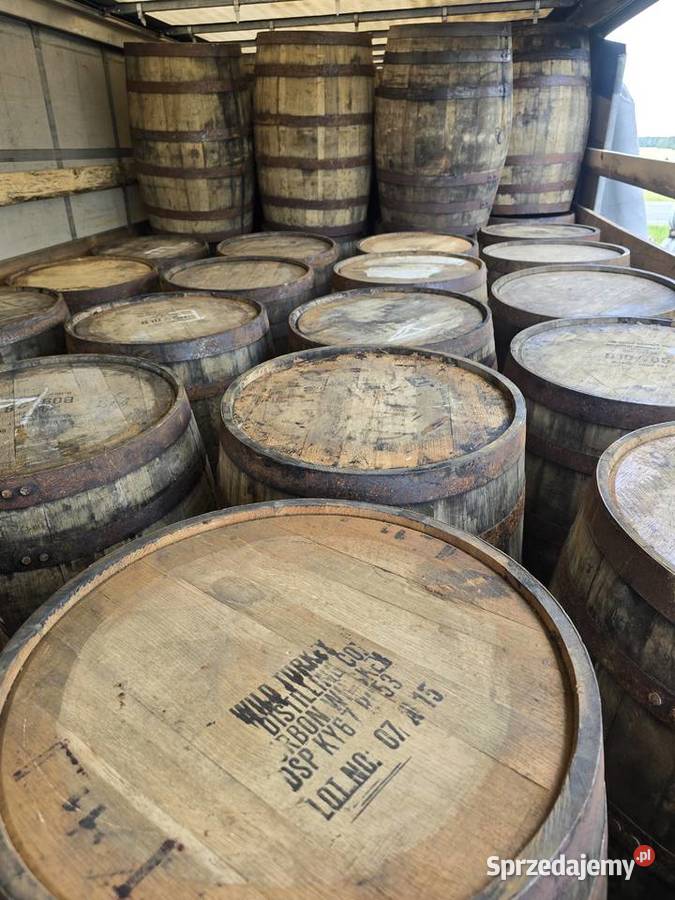Ozdobne beczki dębowe 200L Whiskey ogród dom Tczew