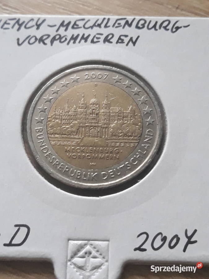 2 Euro Niemcy Mecklenburg Vorpommeren 2007 rmen