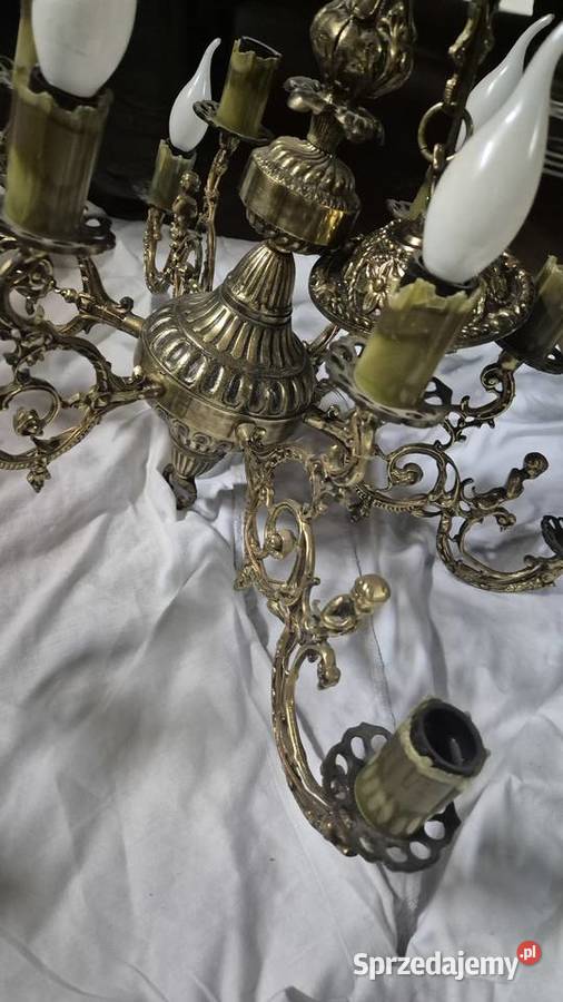 Żyrandol mosiężny podlaskie