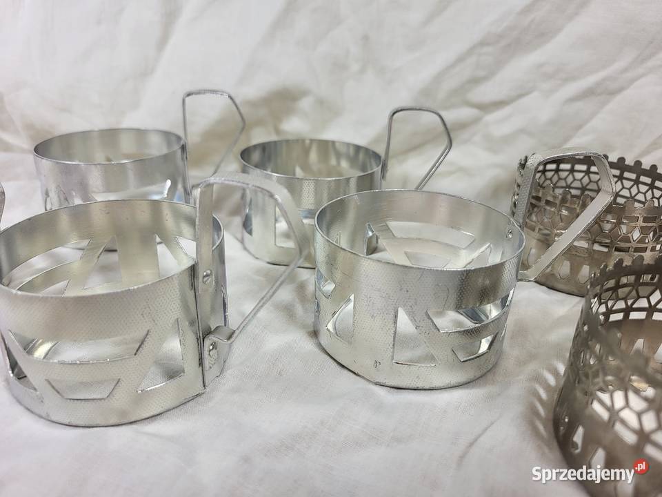 Koszyczki na szklanki PRL 2 zestawy Warszawa