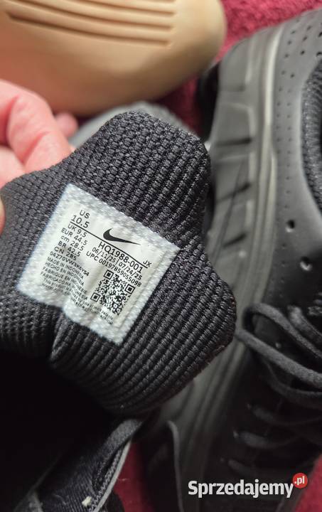 Buty sportowe Nike SHOX R4 Czarne 445 wkładka