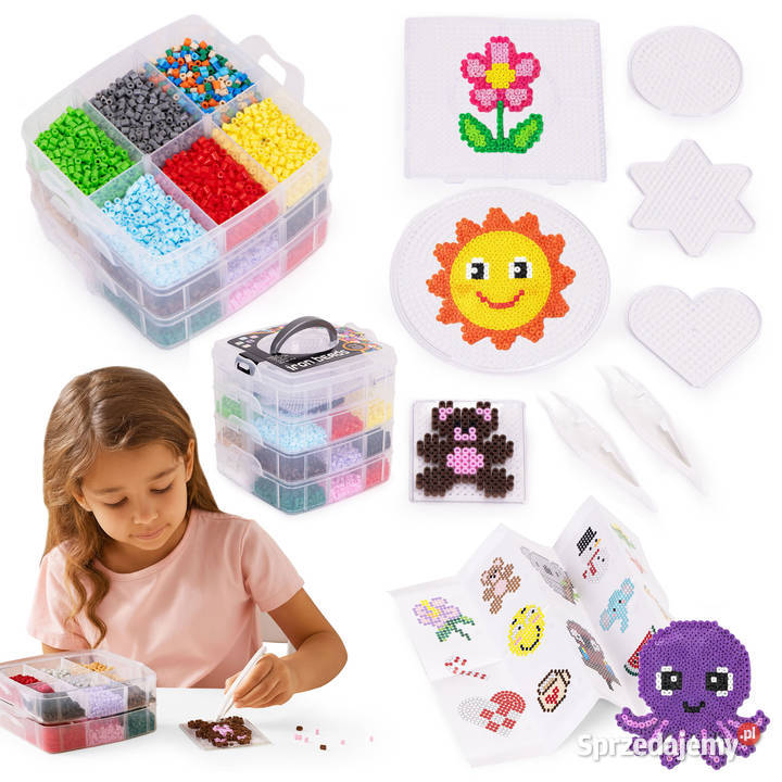 Koraliki do prasowania zestaw XXL 9000 sztuk opolskie Smogorzów sprzedam