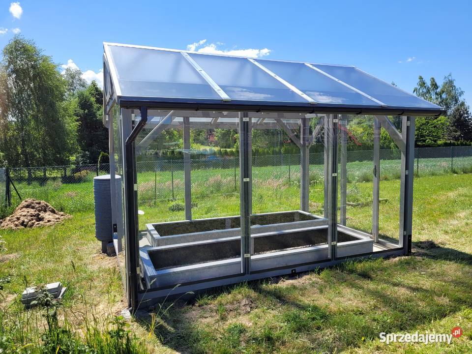 Szklarnia ekologiczna drewniana szkło hartowane Ligota sprzedam