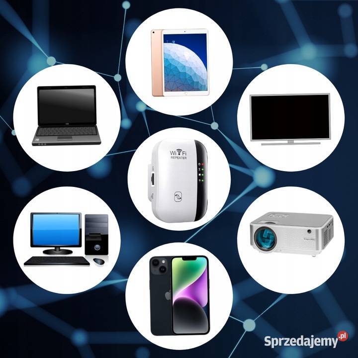 Qiktech Wzmacniacz Sygnału WiFi Najmocniejszy Płońsko sprzedam