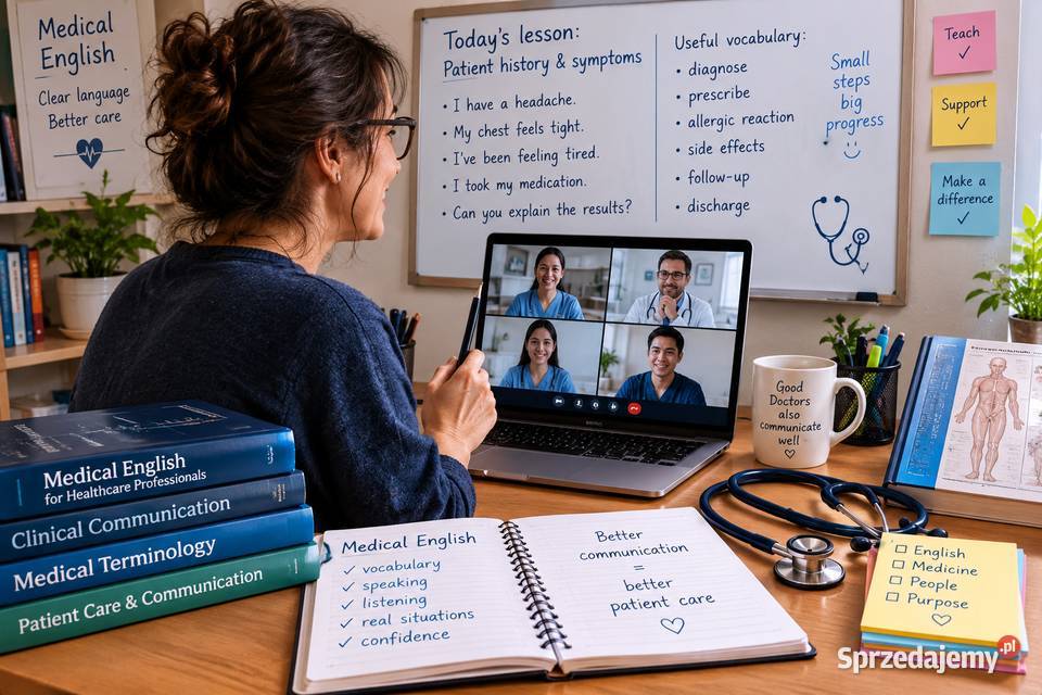  MEDICAL ENGLISH ANGIELSKI MEDYCZNY DOPASOWANY Warszawa