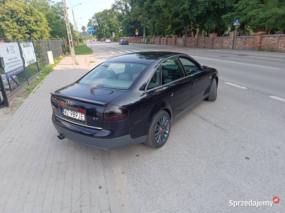 Audi A6 C5 27 V6 BiTurbo 280MANUALGAZ elektryczne szyby mazowieckie Żyrardów sprzedam