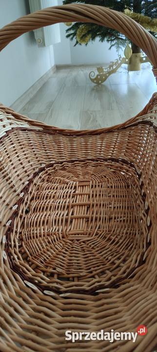 Kosz wiklinowy na drewno XXL Leżajsk sprzedam