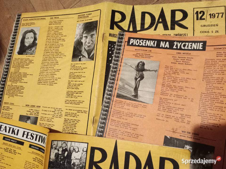 Radar muzyka zespoły wielki świat młodych z PRL Warszawa sprzedam