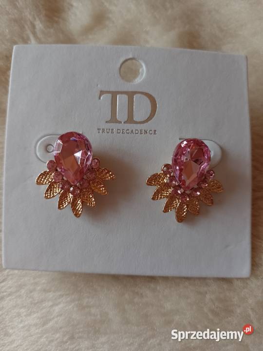 Bogato zdobionewieczorowe kolczyki biznesowe z