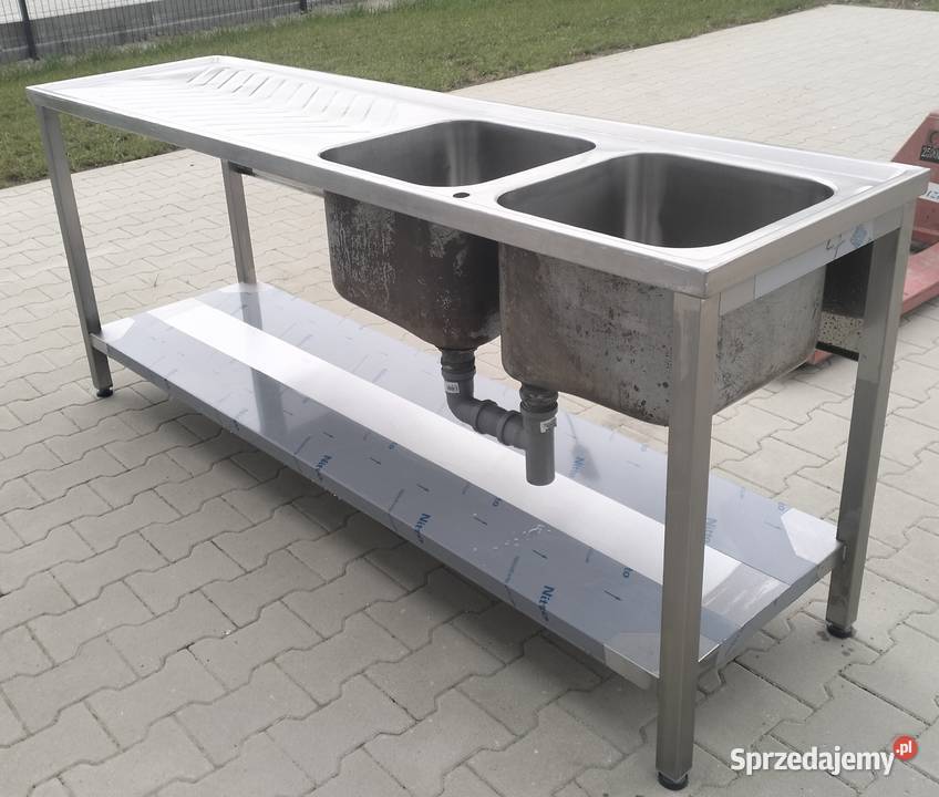 Zlew gastronomiczny 2komorowy 200x55x85 Słupia Kapitulna sprzedam