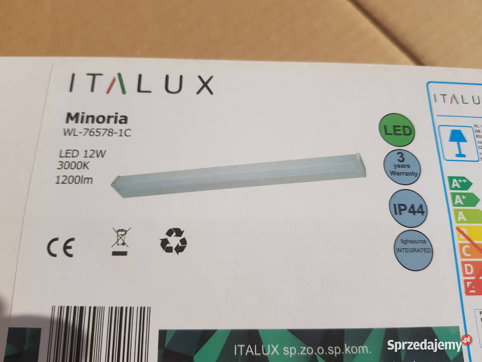 Kinkiet ścienny lustro ITALUX MINORIA WL765781C
