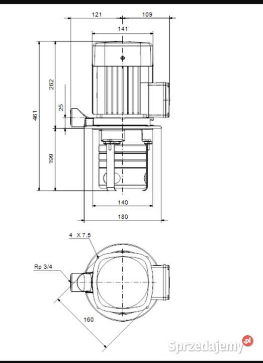Pompa grundfos do wody brudnej MTH860 Ogrzewanie śląskie Czarny Las