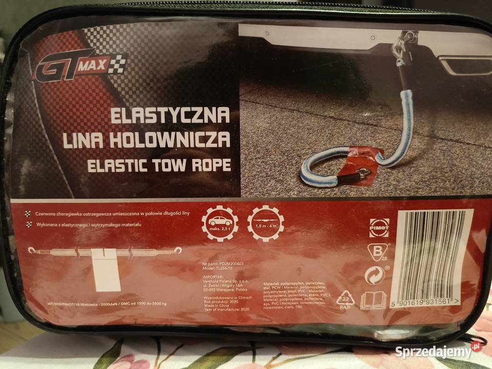 Elastyczna linka holownicza GTMAX podkarpackie Rzeszów sprzedam