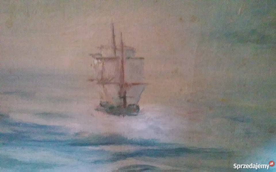 Stare obrazy olejne na płótnie sygnowane Włocławek