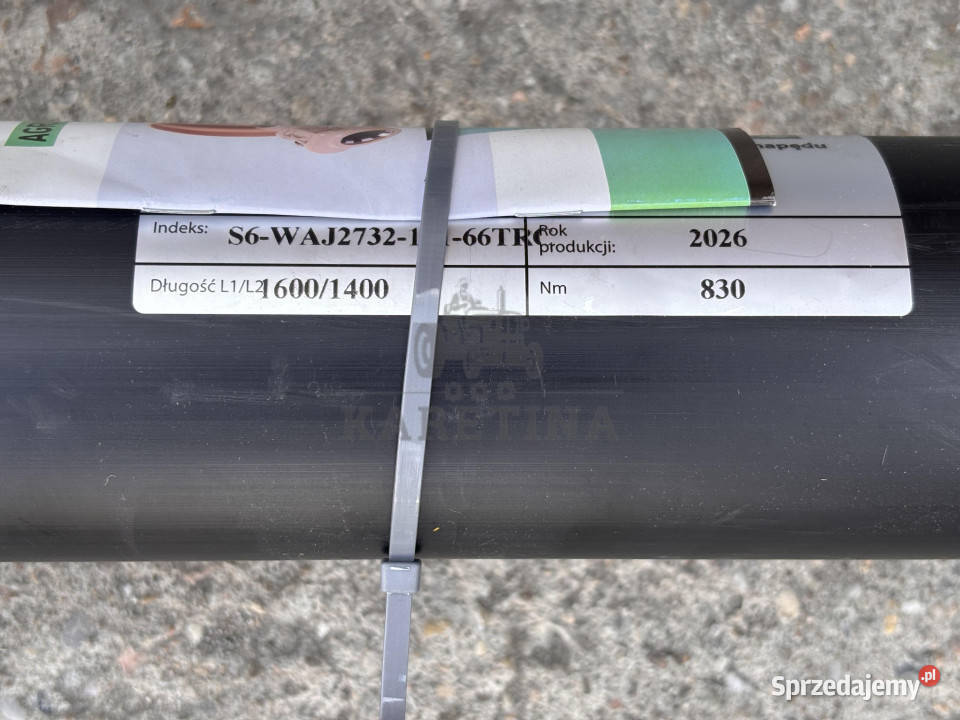 Wał przegubowy WOM PTO BTA S6WAJ273210166T Ze wielkopolskie Jastrzębniki sprzedam