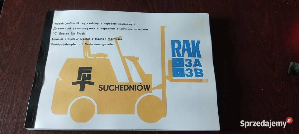 Wózek widłowy Rak 3A 3B katalog części miękka podkarpackie Stalowa Wola
