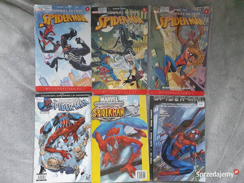 SpiderMan zestaw 6 komiksów pomorskie Gdynia