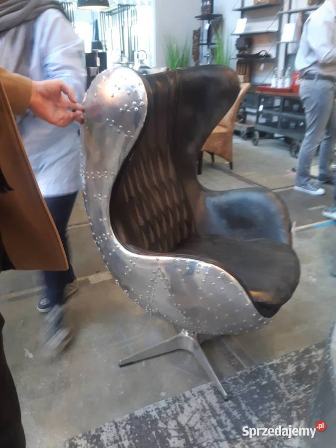 Fotel Aviator Tomcat Egg Fotel Vintage skóra