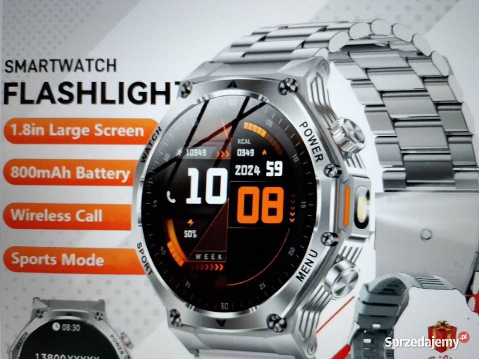 Nowy męski sportowy smartwatch bateria 800 mAh Zgierz