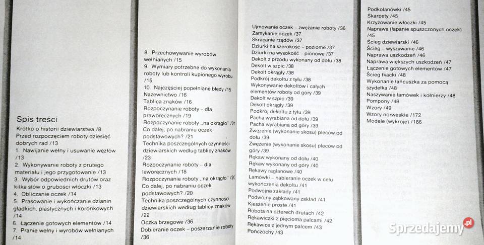 Nauka dziewiarstwa ręcznego również leworęczny